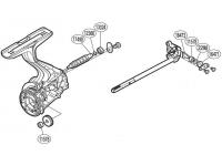 Запасная часть для катушки Shimano PK0340 Oscillation Set набор для бесконечного винта