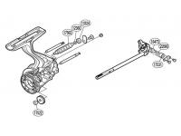 Запасная часть для катушки Shimano PK0348 Oscillation Set набор для бесконечного винта