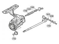 Запасная часть для катушки Shimano PK0352 Oscillation Set набор для бесконечного винта