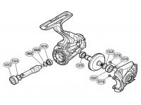 Запасная часть для катушки Shimano PK0351 Bearing Set набор подшипников для 15TP4000HG 
