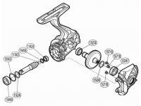 Запасная часть для катушки Shimano PK0406 Bearing Set набор подшипников для 16VANQ2500, 3000 FA