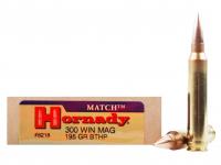 Патрон 7,62x67 (.300 Win Mag) BTHP Match 12,6 Hornady (в пачке 20 штук, цена 1 патрона)