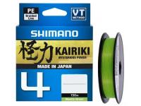 Леска плетеная Shimano LDM54TE2020015G Kairiki 4 PE зеленая 150 м 0,20 мм 13,8 кг