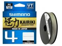 Леска плетеная Shimano LDM54TE0606015S Kairiki 4 PE серая 150 м 0,06 мм 4,4 кг