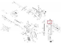 Запчасть для Gletcher M712 (R01) gas route силиконовая резина на схеме