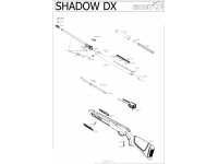Пневматическая винтовка Gamo Shadow DX 4,5 мм (переломка, пластик) - взрыв-схема
