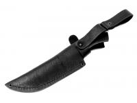 Ножны под нож с клинком 15-17 см кожа Black
