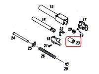 Резинка хоп-апа для KJW G-23 (Glock 23) Part 23