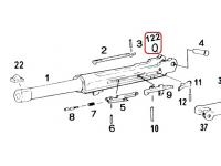 Втулка оси рычага затвора для WE P08 (Luger P08) Part 122 на схеме
