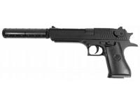 Пистолет Shantou K.111S Desert Eagle с глушителем пружинный 6 мм