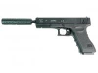 Пистолет Shantou 100002679 с глушителем пружинный 6 мм (пластик)