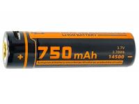 Аккумулятор FiTorch 14500 Li-ion 3,7 V 750 mAh с зарядкой USB