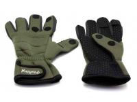 Перчатки Стикхант Рыболов с откидными пальцами и противоскользящей ладонью (хаки)