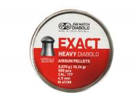 Пули пневматические EXACT Heavy Diabolo 4,5 мм 0,67 грамма (500 шт.) 4,52