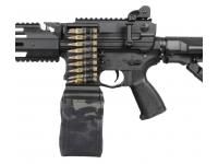 Страйкбольная модель пулемета GG CM16 LMG Stealth EGC-16P-LMG-SNB-NCM 130-140 Black - центральная часть (магазин, пистолетная рукоять)