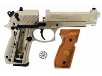 Пневматический пистолет Umarex Beretta 92 FS с деревянными рукоятками 4,5 мм в накладка