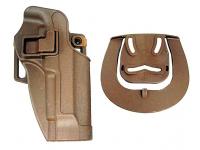 Кобура пластиковая AGR AS-HL0002T-M92 Pistol Paddle Belt Holster ABS M92 Tan