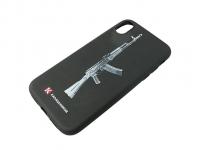 Чехол Калашников для iPhone XR АК-74, силикон вид №1