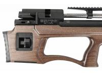 Пневматическая винтовка Krugergun Снайпер Буллпап ствол 300 мм штатный взвод PCP 5,5 мм (дерево, редуктор) вид №5