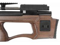 Пневматическая винтовка Krugergun Снайпер Буллпап ствол 300 мм штатный взвод PCP 5,5 мм (дерево, редуктор) вид №6