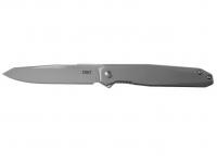 Нож складной CRKT K230XXP Facet Silver (стальная рукоять, клинок D2)
