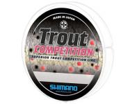 Леска плетеная Shimano Trout Competition Mono 150 м, 0,2 мм (красная)