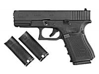 Пистолет WE-G003B-BK Glock-19 Gen.4 (металлический слайд, сменные накладки) Black