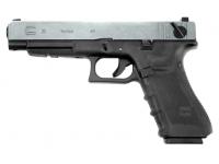 Пистолет WE-G009B-SV Glock 35 (G35) Gen.4 металлический слайд, сменные накладки Silver