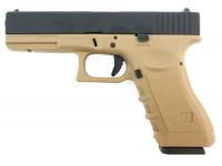 Пистолет WE-G001A-TAN Glock-17 (G17) Gen.3 металлический слайд Tan