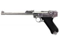 Пистолет WE-P006 Luger P08 (L) ствол 8 дюймов Silver