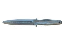 Нож 1Т тренировочный Training Knife Grey (обоюдоострый, твердый)