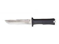 Нож нескладной КАМПО Мурена 9В2,926,004 (водолазный, пластиковые ножны, ЗИП)