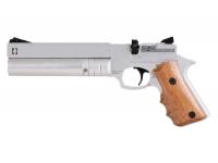 Пневматический пистолет Ataman AP16 Silver компакт орех  5,5 мм