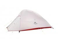 Палатка Naturehike Cloud up 2 20D NH17T001-T (двухместная, с ковриком, серо-красная)