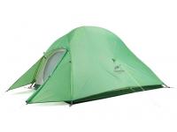 Палатка сверхлегкая Naturehike Сloud Up 1 Updated NH18T010-T, 210T (одноместная с ковриком, зеленая)
