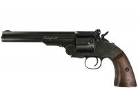 (УЦЕНКА) Пневматический револьвер ASG Schofield-6 aging black пулевой 4,5 мм №19E72751