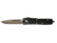 Нож Microtech UTX-85 S-E (автоматический, черный, бронзовый)