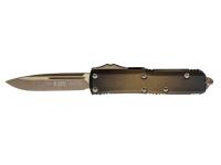 Нож Microtech UTX-85 S-E Antiqe Bronze (автоматический, болотный)