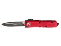 Нож Microtech UTX-85 S-E Red (автоматический, черный клинок)