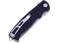 Нож складной Bestech Grampus (рукоять черная G10, сталь D2), вид клипсы