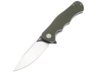 Нож Bestech 2 Bobcat (рукоять зеленая G10, сталь D2 черный stonewash, satin)