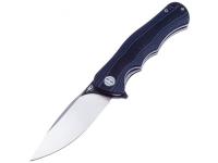 Нож Bestech 2 Bobcat (рукоять черно-синяя G10, сталь D2 черный stonewash, satin)