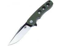 Нож Bestech 1 Arctic (рукоять зеленая G10, сталь D2 чернение satin)