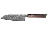 Нож кухонный Xin Cutlery Santoku (рукоять рог, палисандр, клинок VG10, дамасская сталь)