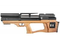 Пневматическая винтовка Krugergun Снайпер Буллпап L=300 мм штатный взвод PCP 6,35 мм (дерево, редуктор) вид сбоку