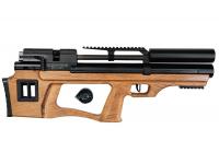 Пневматическая винтовка Krugergun Снайпер Буллпап L=300 мм штатный взвод PCP 6,35 мм (дерево, редуктор) магазин