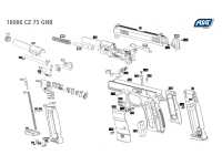 взрыв схема к пневматическому пистолету ASG CZ 75 D Compact пл