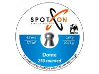 Пули пневматические Spoton Dome 4,5 мм 0,67 гр (250 штук)