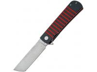 Нож Bestech Titan (рукоять черно-красная G10, клинок damasteel)