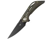 Нож Bestech Vigil (рукоять титан, клинок M390 blackwash) Нож Bestech Vigil (рукоять титан, клинок M390 blackwash)